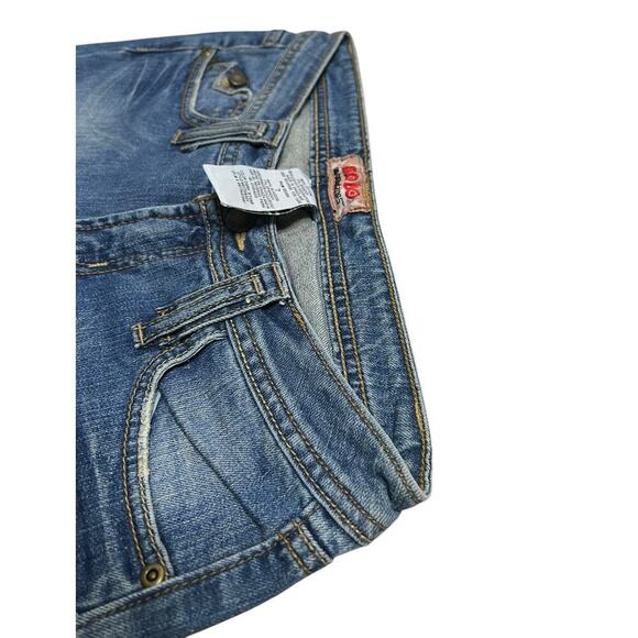 Vintage Y2K NoBo No Boundaries Low‎ Rise Flared Denim Jeans - size 7 Juniors - Picture 7 of 8